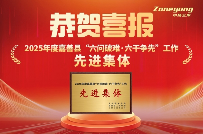 喜報丨中揚立庫榮膺嘉善“先進集體”，以智能倉儲領跑“十五五”新賽道